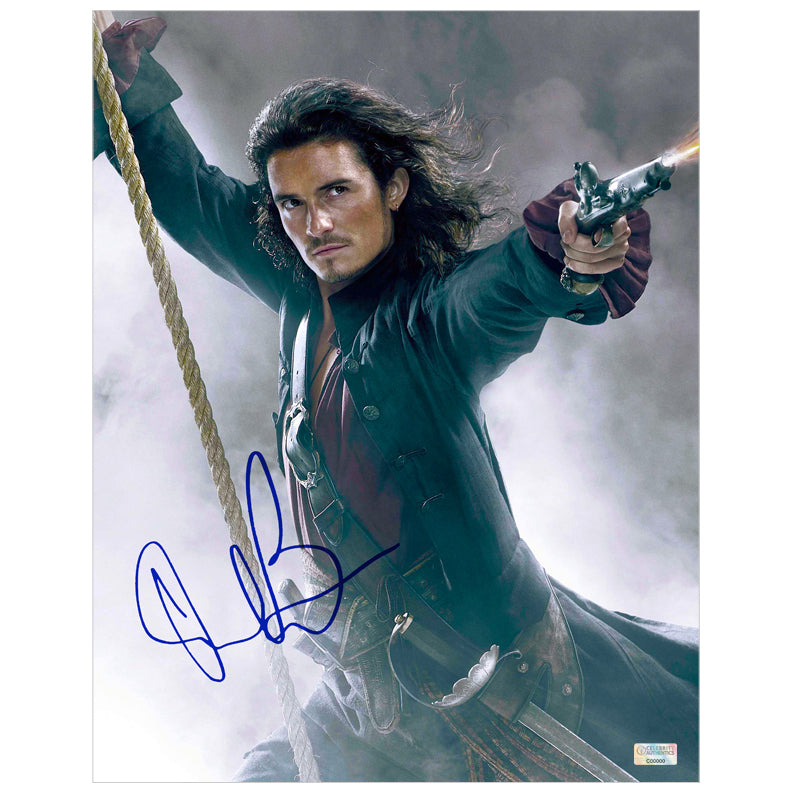 Orlando Bloom Autographed Pirates of the Caribbean: At World's End Will Turner 11x14 Photo