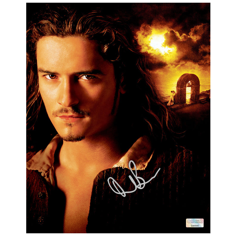 Orlando Bloom Signed Zizzle Pirates of the Caribbean Toy BAS Beckett  Witnessed