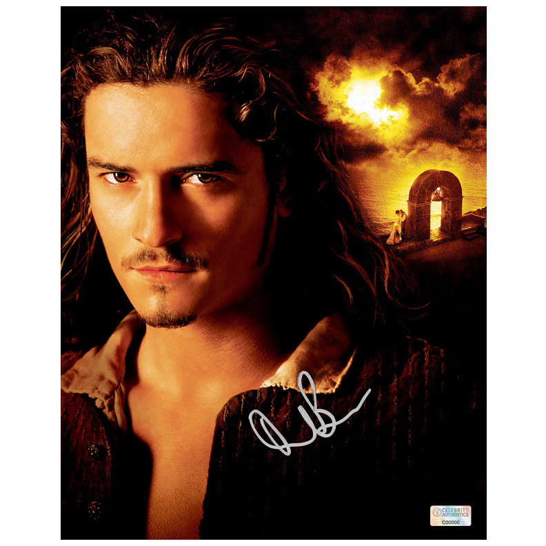 Orlando Bloom Autographed Pirates of the Caribbean 8×10 Portrait Photo