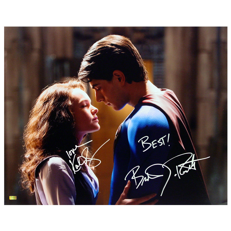 Brandon Routh, Kate Bosworth Autographed Superman Returns Embrace 16x20 Photo
