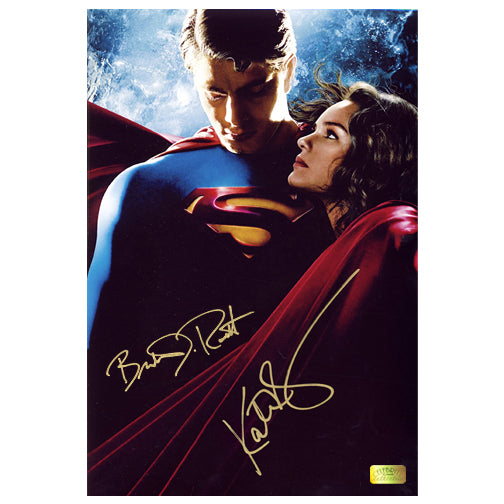 Brandon Routh and Kate Bosworth Autographed Superman Returns 8x12 Photo