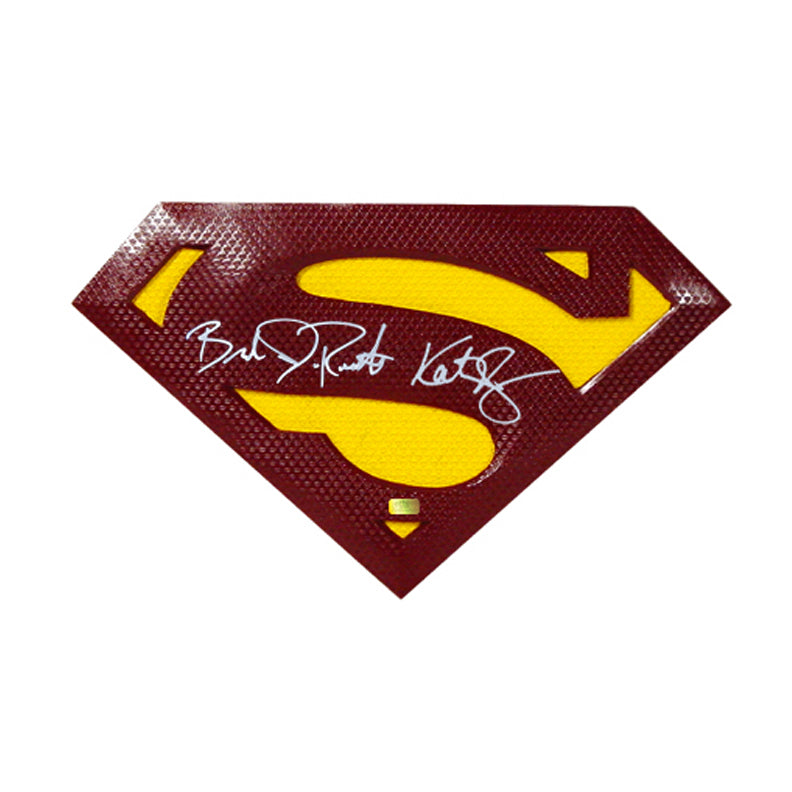 Brandon Routh and Kate Bosworth Autographed Superman Returns Superman Emblem Prop