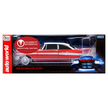 Load image into Gallery viewer, John Carpenter Autographed Christine (1983) 1958 Plymouth Fury 1:18 Diecast Car