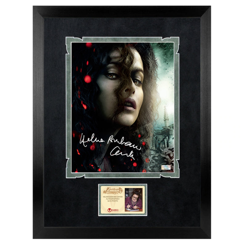 Helena Bonham Carter Autographed Harry Potter Bellatrix Lestrange 8×10 Close Up Photo