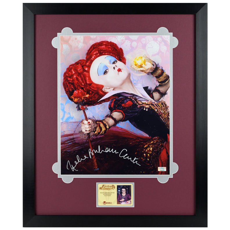 Helena Bonham Carter Autographed Alice in Wonderland The Red Queen 11x14 Photo