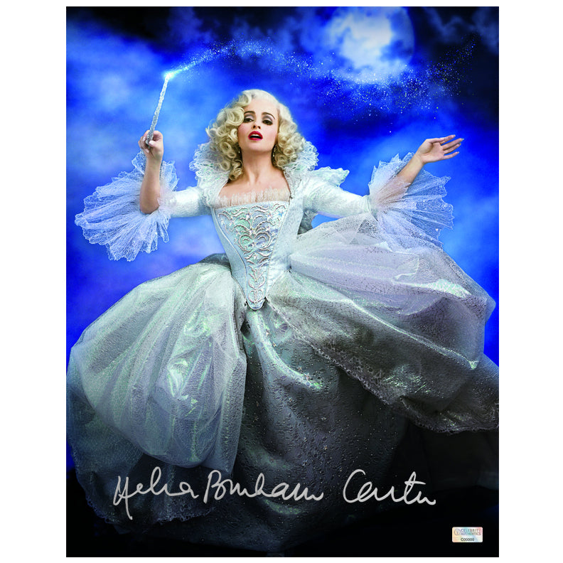 Helena Bonham Carter Autographed Cinderella Fairy Godmother 11x14 Photo
