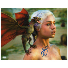 Load image into Gallery viewer, Emilia Clarke Autographed Game of Thrones Daenerys Targaryen 11x14 Photo