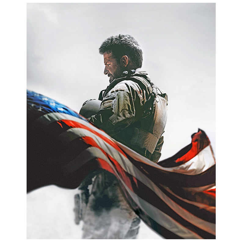 Bradley Cooper Autographed 2014 American Sniper 16x20 Patriot Photo Pre-Order