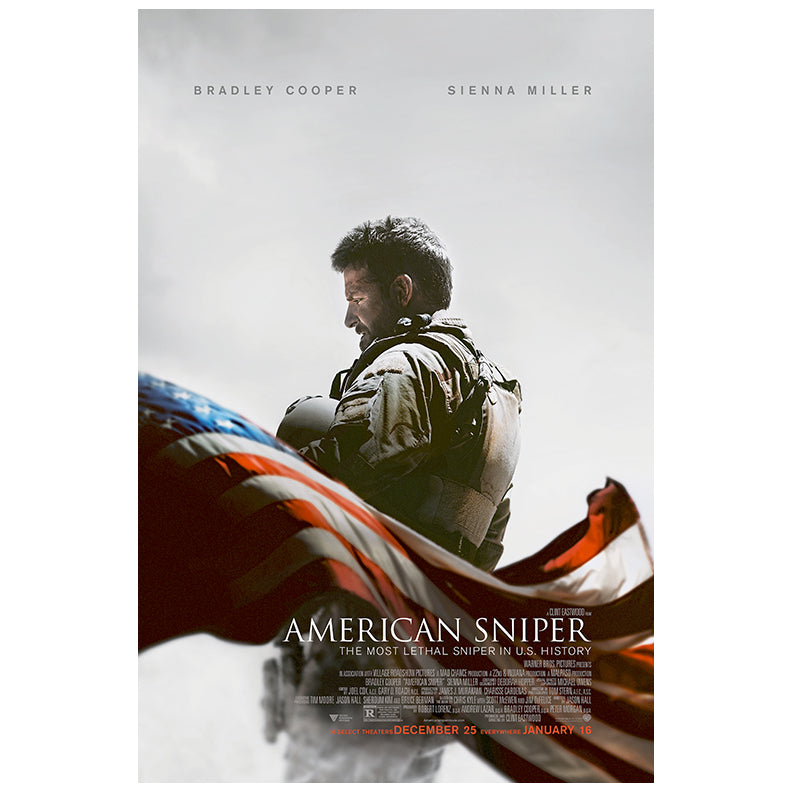 Bradley Cooper Autographed 2014 American Sniper 16x24 Poster Pre-Order