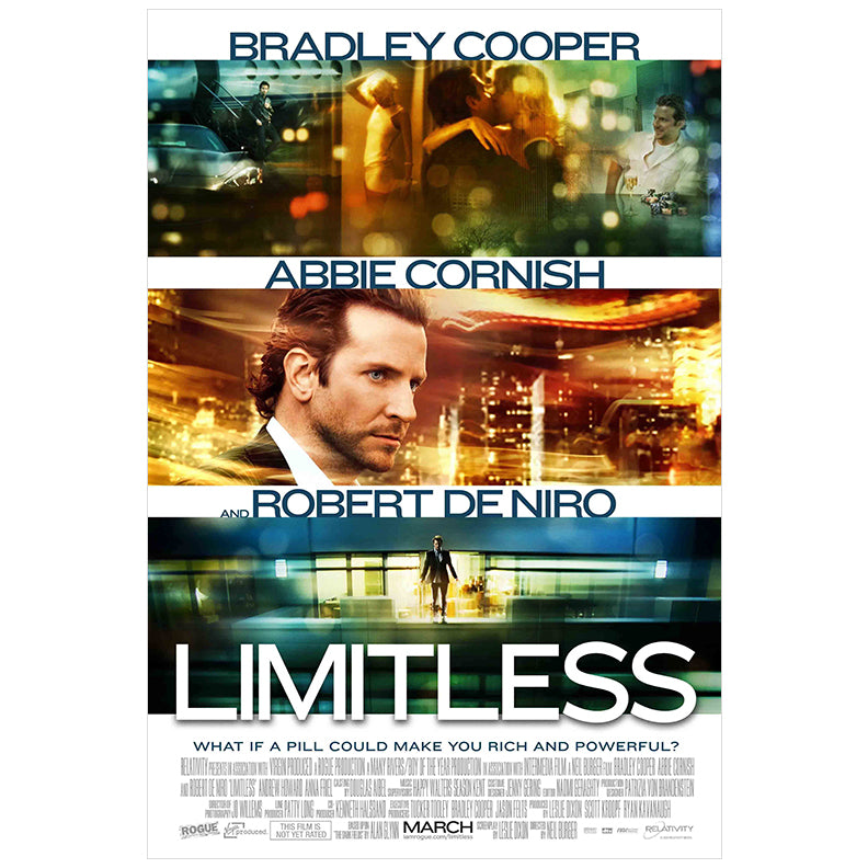 Bradley Cooper Autographed 2011 Limitless Original 27x40 Double-Sided Movie Poster Pre-Order
