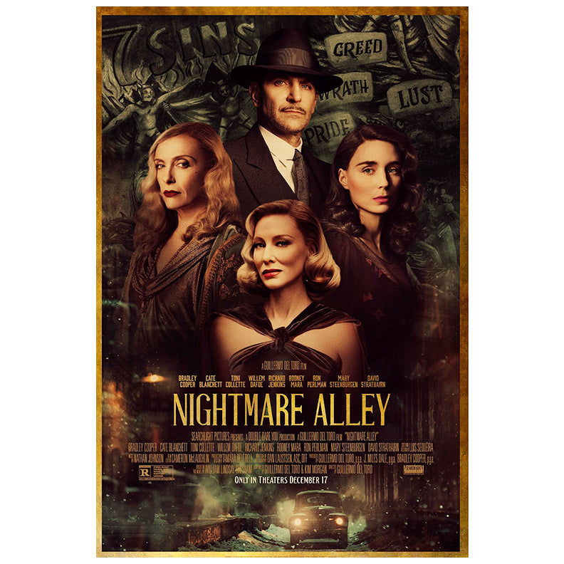 Bradley Cooper Autographed 2021 Nightmare Alley Original 27x40 Double-Sided Movie Poster Pre-Order