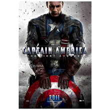 Load image into Gallery viewer, Chris Evans and Dominic Cooper Autographed Captain America: The First Avenger 27x40 Original Movie Poster