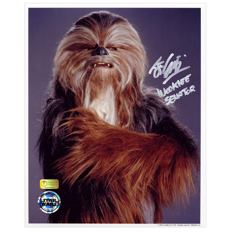 John Coppinger Autographed Star Wars Wookiee Senator 8×10 Photo