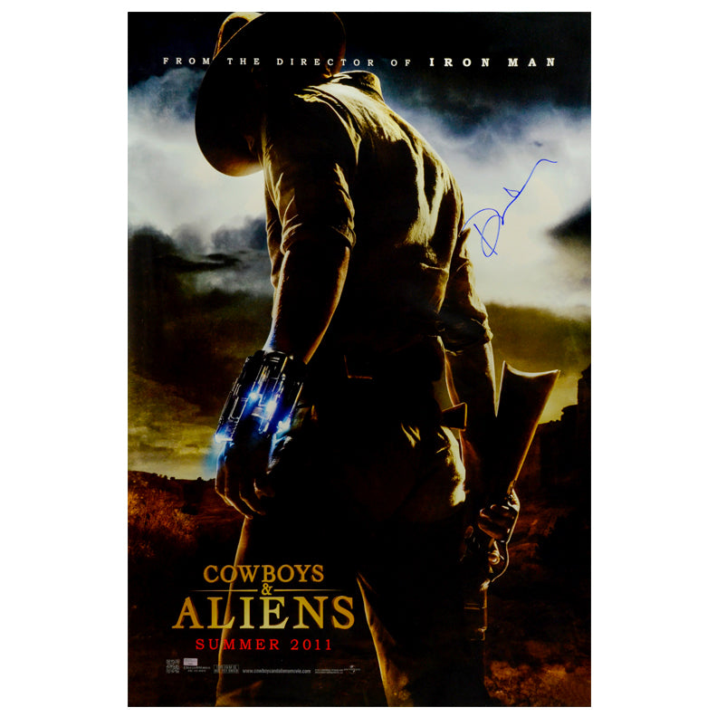 Daniel Craig Autographed 2011 Cowboys & Aliens Original 27×40 Double-Sided Movie Poster
