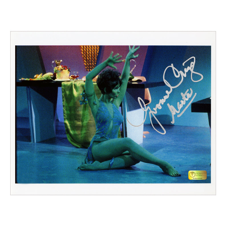 Yvonne Craig Autographed Star Trek Marta Dance 8x10 Photo