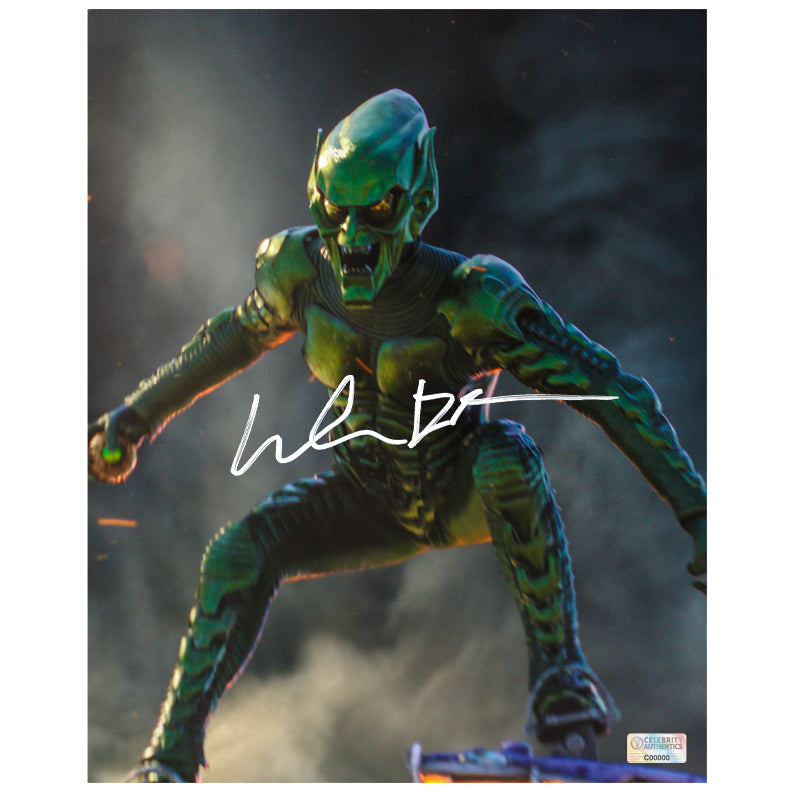 Willem Dafoe Autographed 2021 Spider-Man No Way Home Green Goblin 8x10 Photo