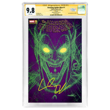 Load image into Gallery viewer, Willem Dafoe Autographed 2022 Amazing Spider-Man #1 Pat Gleason Green Goblin Variant Cover CGC SS 9.8