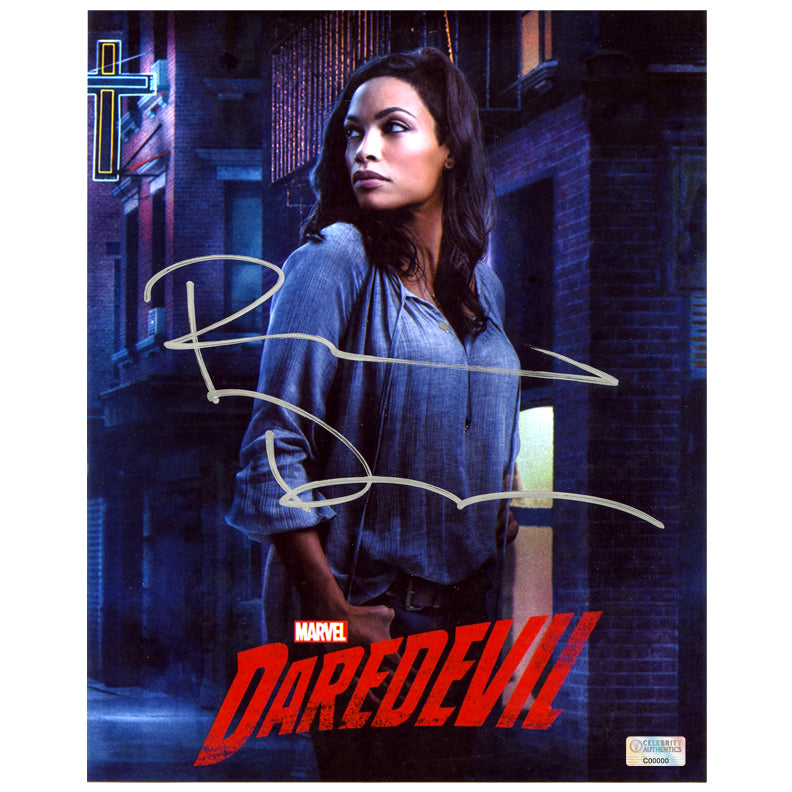 Rosario Dawson Autographed Daredevil 8x10 Promo Photo