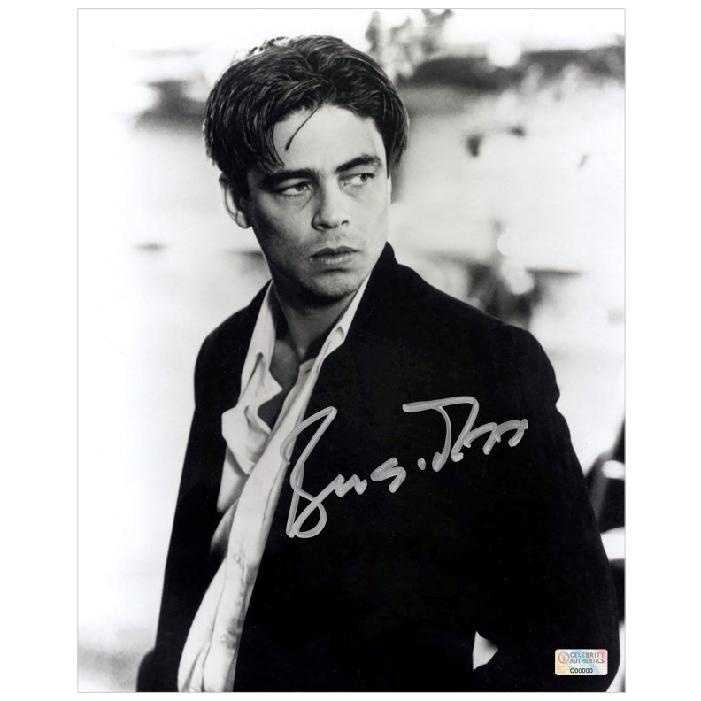 Benicio Del Toro Autographed 1989 License to Kill Dario 8x10 Photo