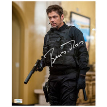 Load image into Gallery viewer, Benicio Del Toro Autographed 2015 Sicario Alejandro 8x10 Photo