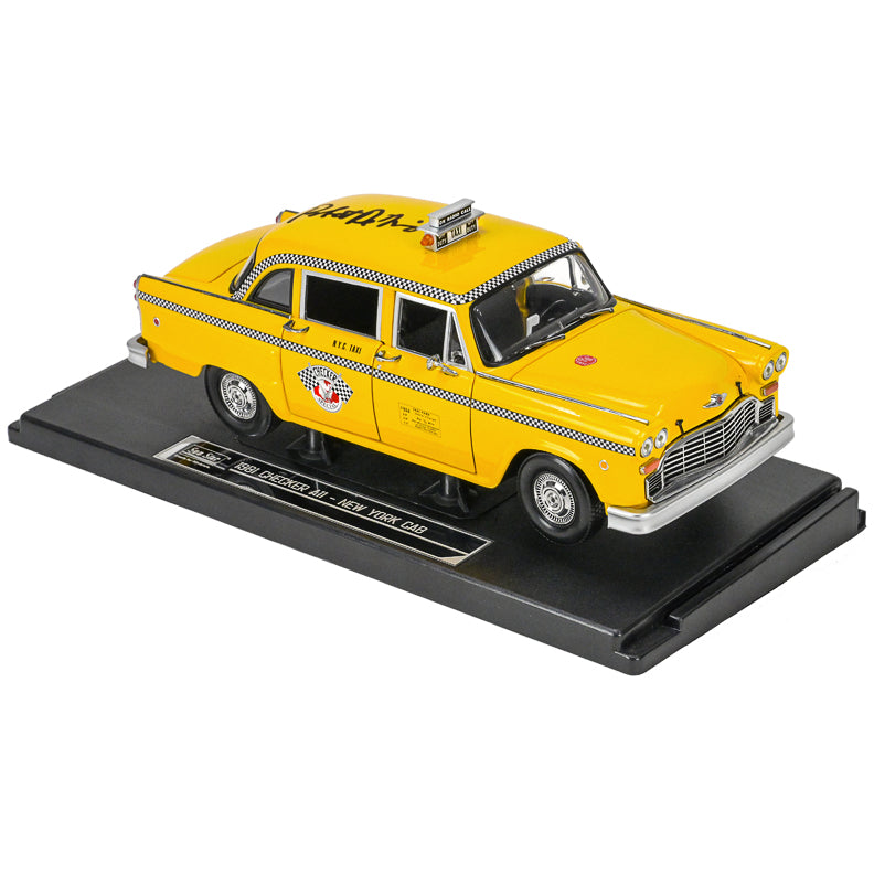 Robert De Niro Autographed 1976 Taxi Driver 1:18 Scale Die-Cast Yellow New York City Checker Taxi Cab
