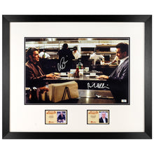 Load image into Gallery viewer, Robert De Niro, Al Pacino Autographed 1995 Heat Neil McCauley and Lt. Vincent Hanna 11x17 Framed Photo