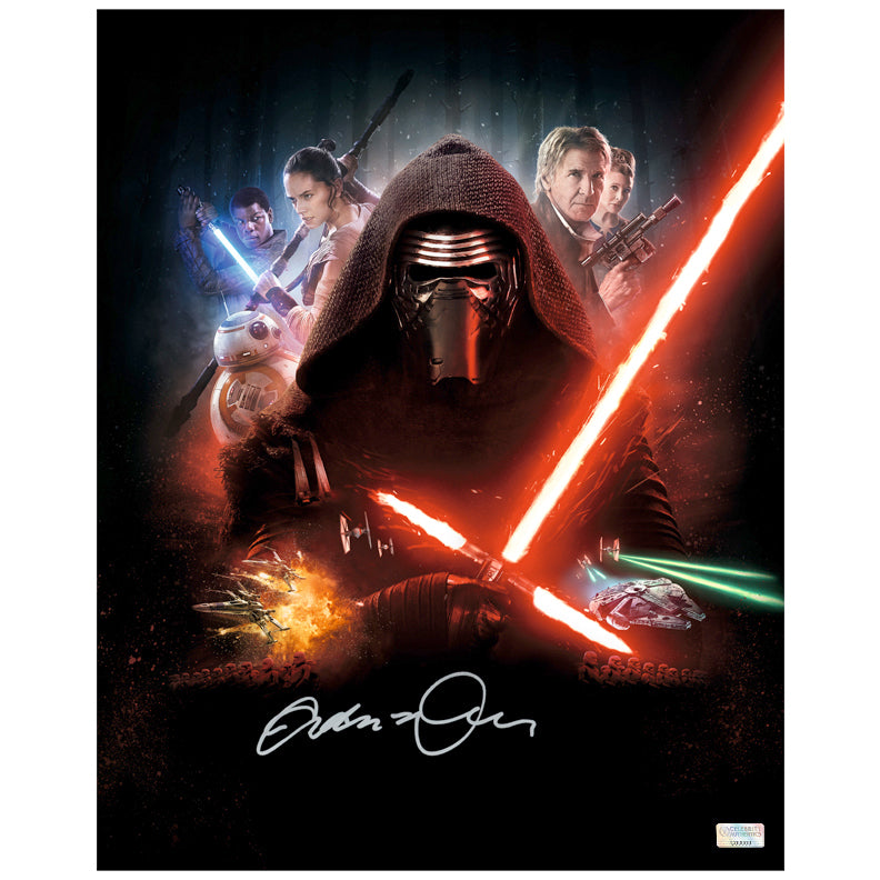 Adam Driver Autographed Star Wars The Force Awakens 16x20 Photo