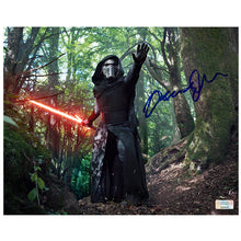 Load image into Gallery viewer, Adam Driver Autographed Star Wars: The Force Awakens Kylo Ren in the Forest of Takodana 8x10 Photo