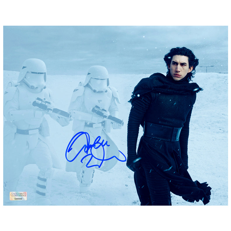 Adam Driver Autographed Star Wars: The Force Awakens Kylo Ren Scene 8x10 Photo