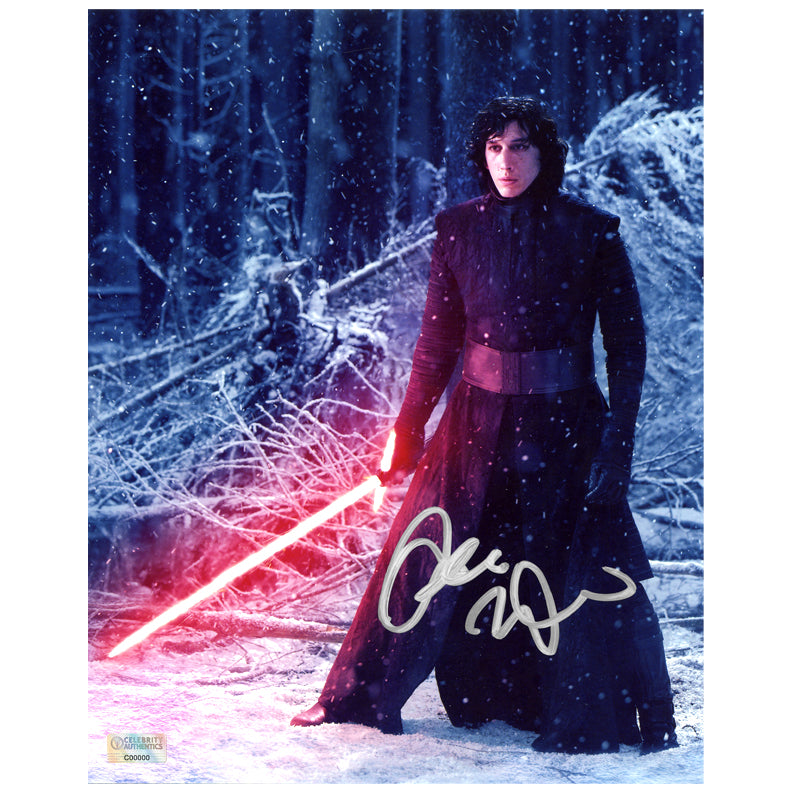 Adam Driver Autographed Star Wars: The Force Awakens Starkiller Unmasked 8x10 Photo