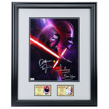 Load image into Gallery viewer, Adam Driver and David Prowse Autographed Star Wars Legacy 11x14 Photo