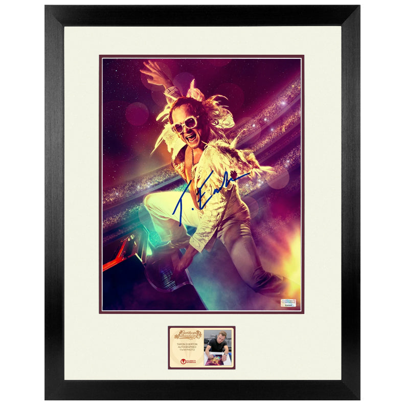 Taron Egerton Autographed Rocketman Elton John 11x14 Photo