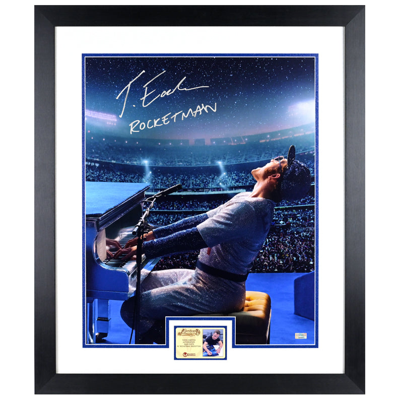 Taron Egerton Autographed Rocketman Elton John 16x20 Photo