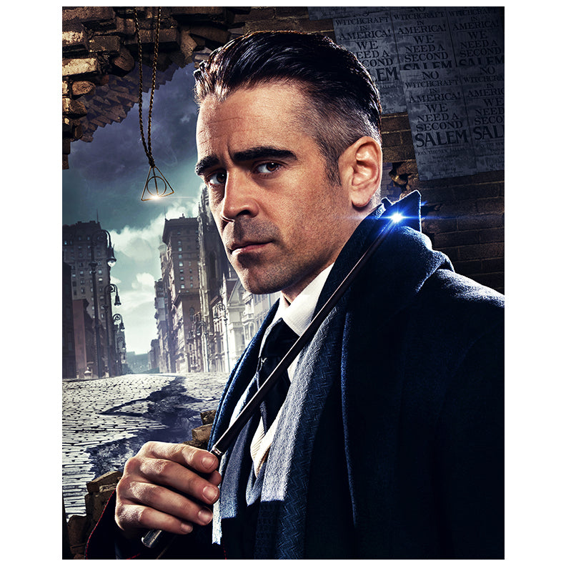 Colin Farrell Autographed 2022 Fantastic Beasts and Where to Find Them 8x10 Graves with Wand Photo Pre-Order