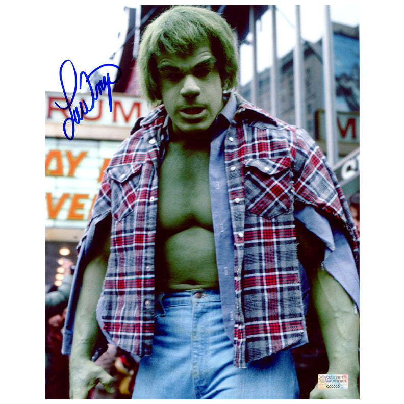 Lou Ferrigno Autographed The Incredible Hulk 8x10 Scene Photo