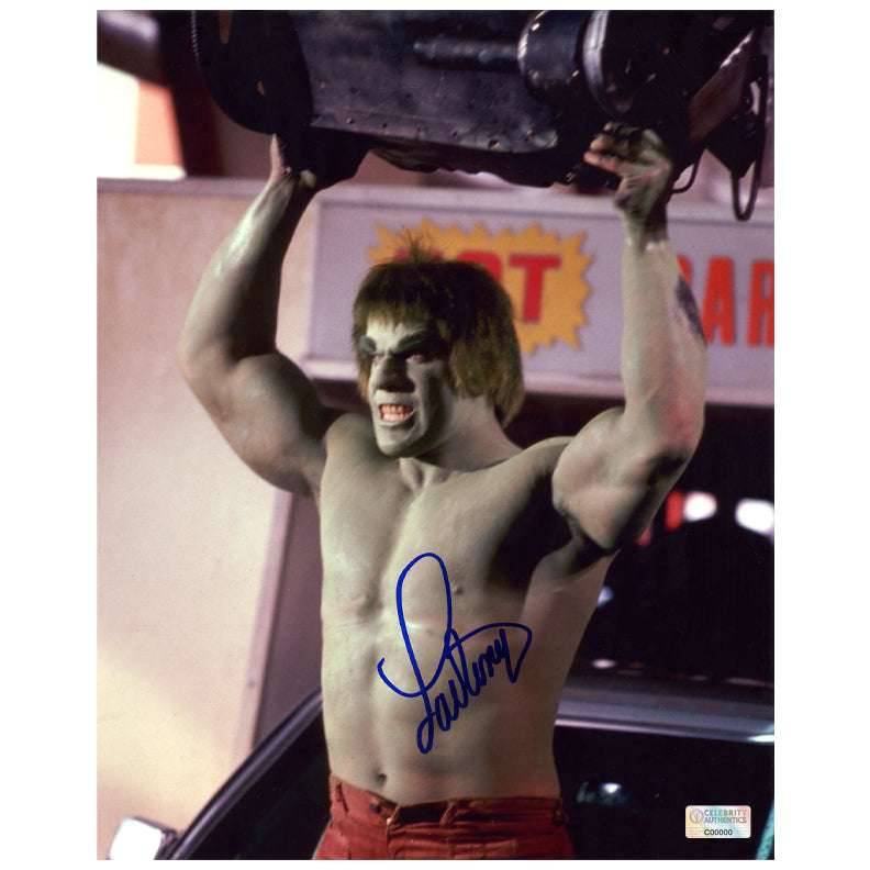 Lou Ferrigno Autographed The Incredible Hulk Smash 8x10 Photo