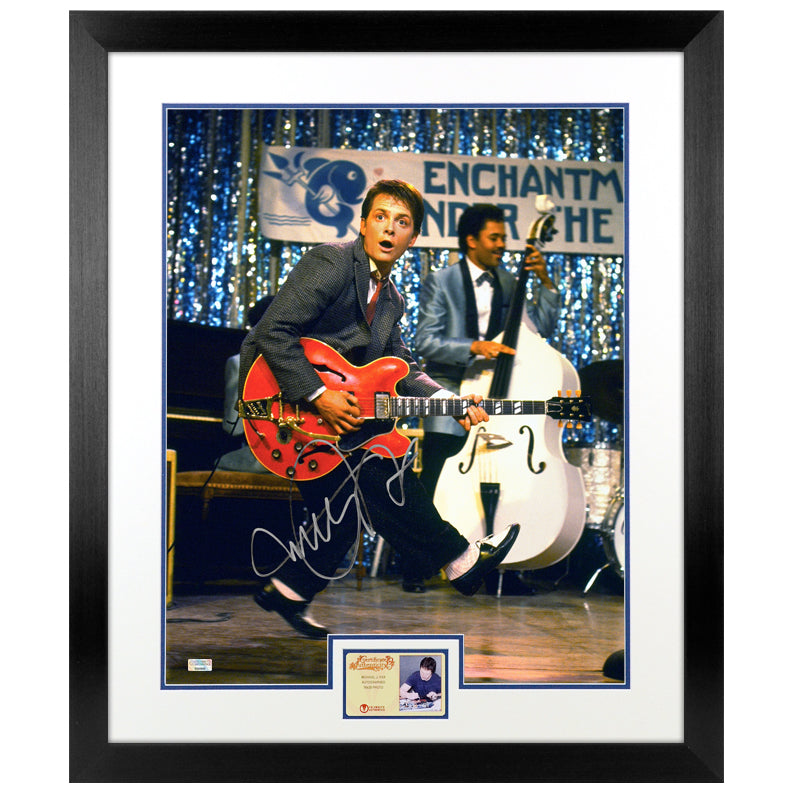 Michael J. Fox Autographed Back to the Future Johnny B. Goode 16x20 Photo