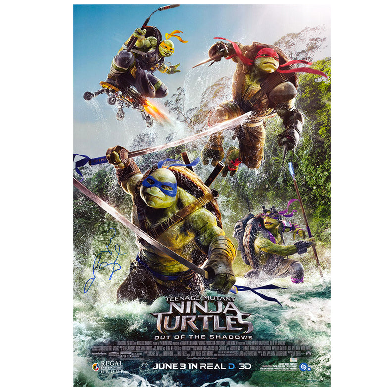 Megan Fox Autographed Teenage Mutant Ninja Turtles Out of the Shadows Original 27x40 Double Sided Movie Poster