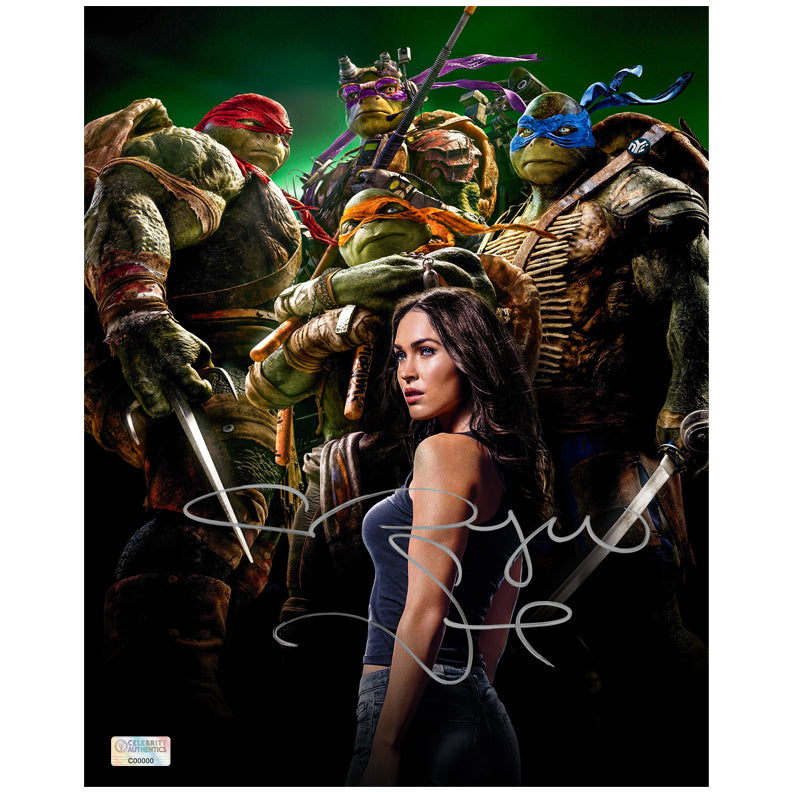 Megan Fox Autographed Teenage Mutant Ninja Turtles 8x10 Photo