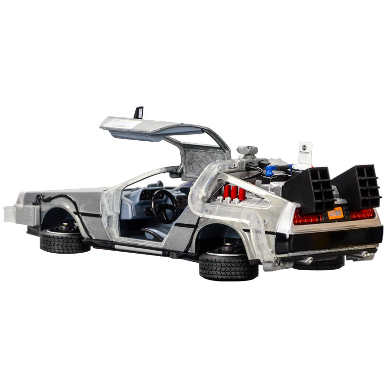 Michael J. Fox, Christopher Lloyd Autographed Back to the Future 1:24 Scale Die-Cast Flying Time Machine DeLorean