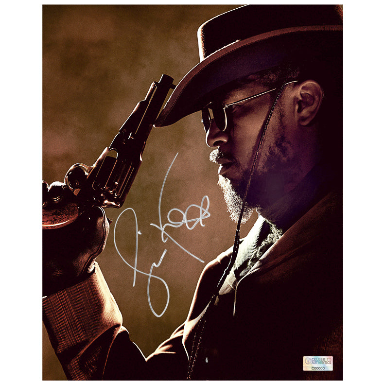 Jamie Foxx Autographed Django Unchained Revolver 8x10 Photo