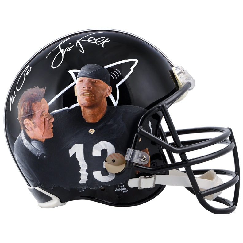 Al Pacino, Jamie Foxx Autographed Any Given Sunday Sharks Full Size Helmet with Original Artwork
