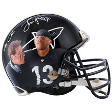 Load image into Gallery viewer, Al Pacino, Jamie Foxx Autographed Any Given Sunday Sharks Full Size Helmet with Original Artwork