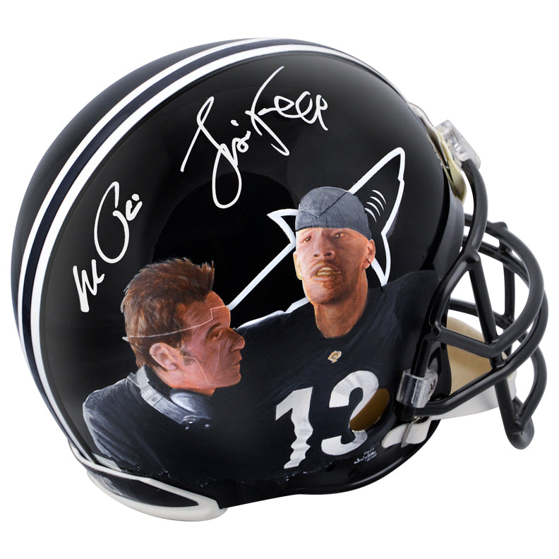 Al Pacino, Jamie Foxx Autographed Any Given Sunday Sharks Full Size Helmet with Original Artwork