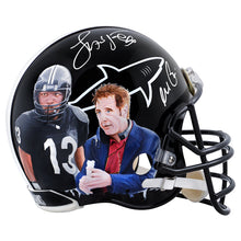 Load image into Gallery viewer, Al Pacino, Jamie Foxx Autographed Any Given Sunday Sharks Full Size Helmet with Original Artwork