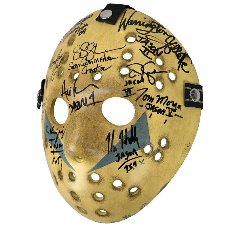 Friday the 13th Jason Voorhees Cast Autographed 1:1 Scale Mask Series 3