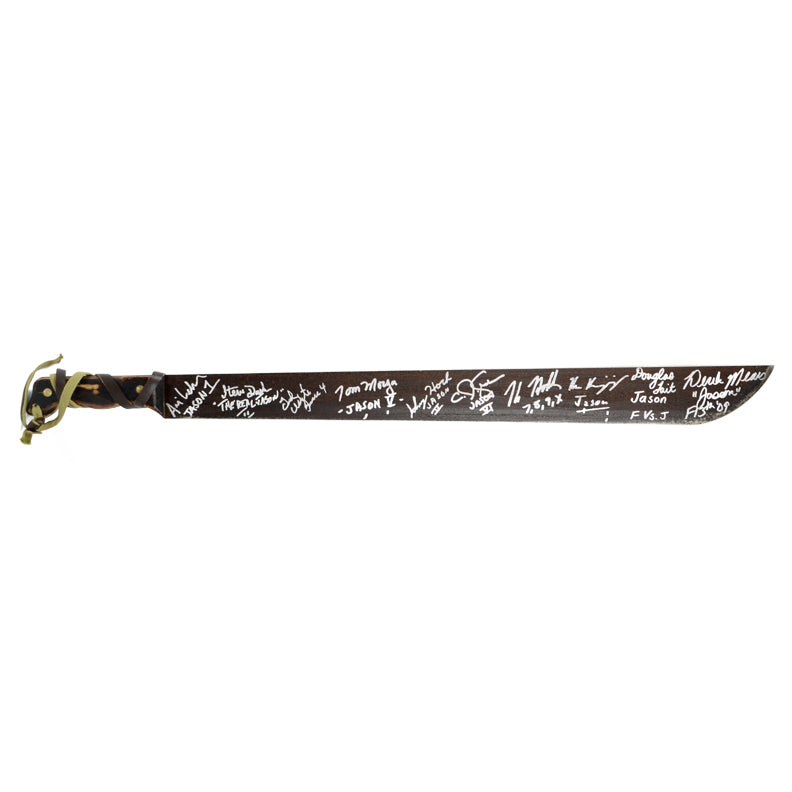 Friday The 13th Jason Voorhees Cast Autographed Machete