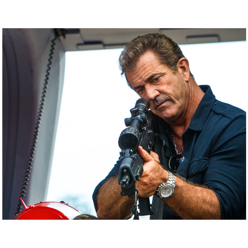 Mel Gibson Autographed 2014 The Expendables III Stonebanks 11x14 Photo Pre-Order