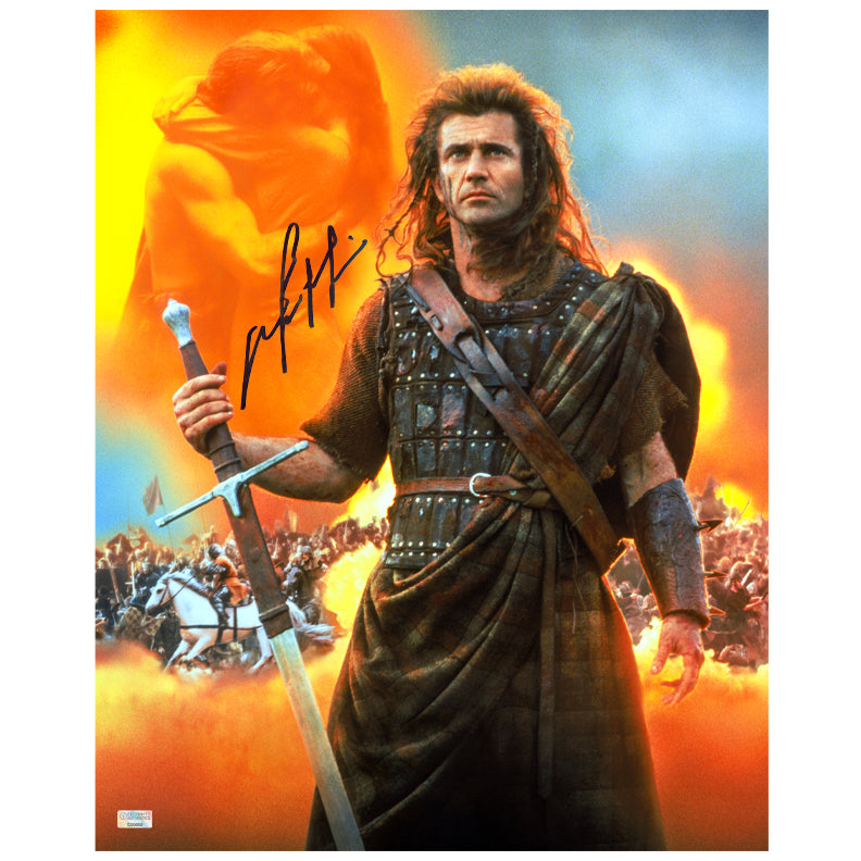 Mel Gibson Autographed 1995 Braveheart 16x20 Photo
