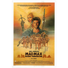 Load image into Gallery viewer, Mel Gibson Autographed 1985 Mad Max Beyond Thunderdome Original 27x41 Single-Sided Movie Poster